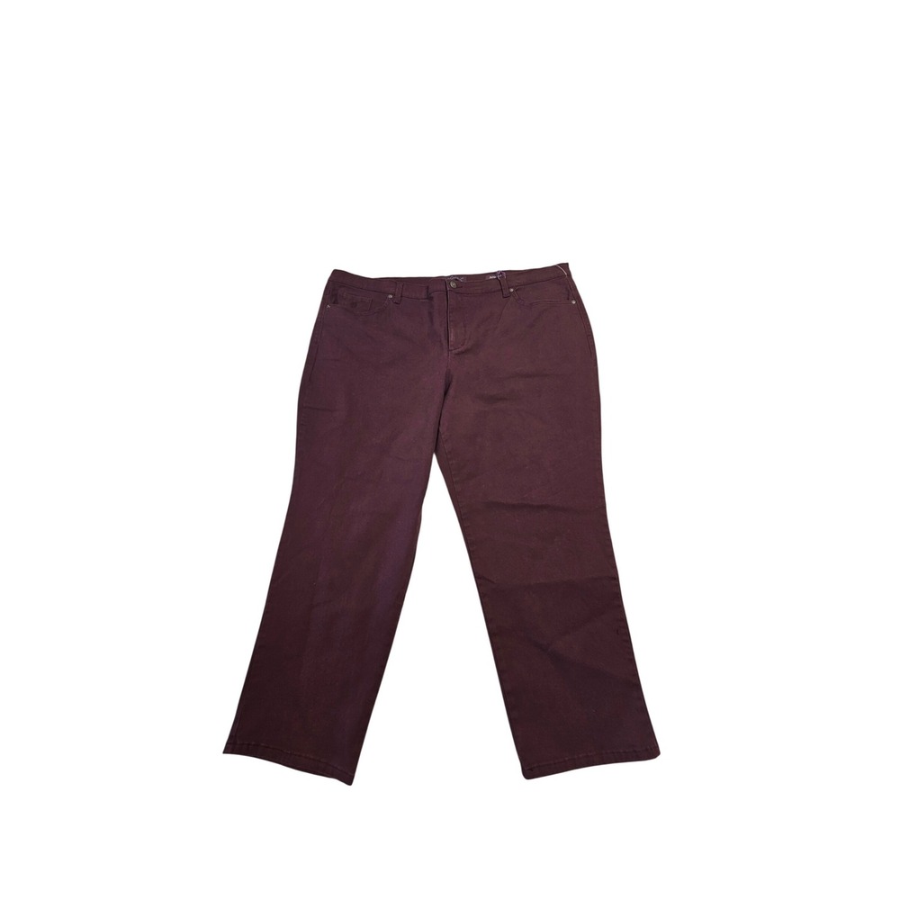 Gloria Vanderbilt Amanda Jeans Crimson Crush 24WS Tapered‎ Leg Classic Rise NEW